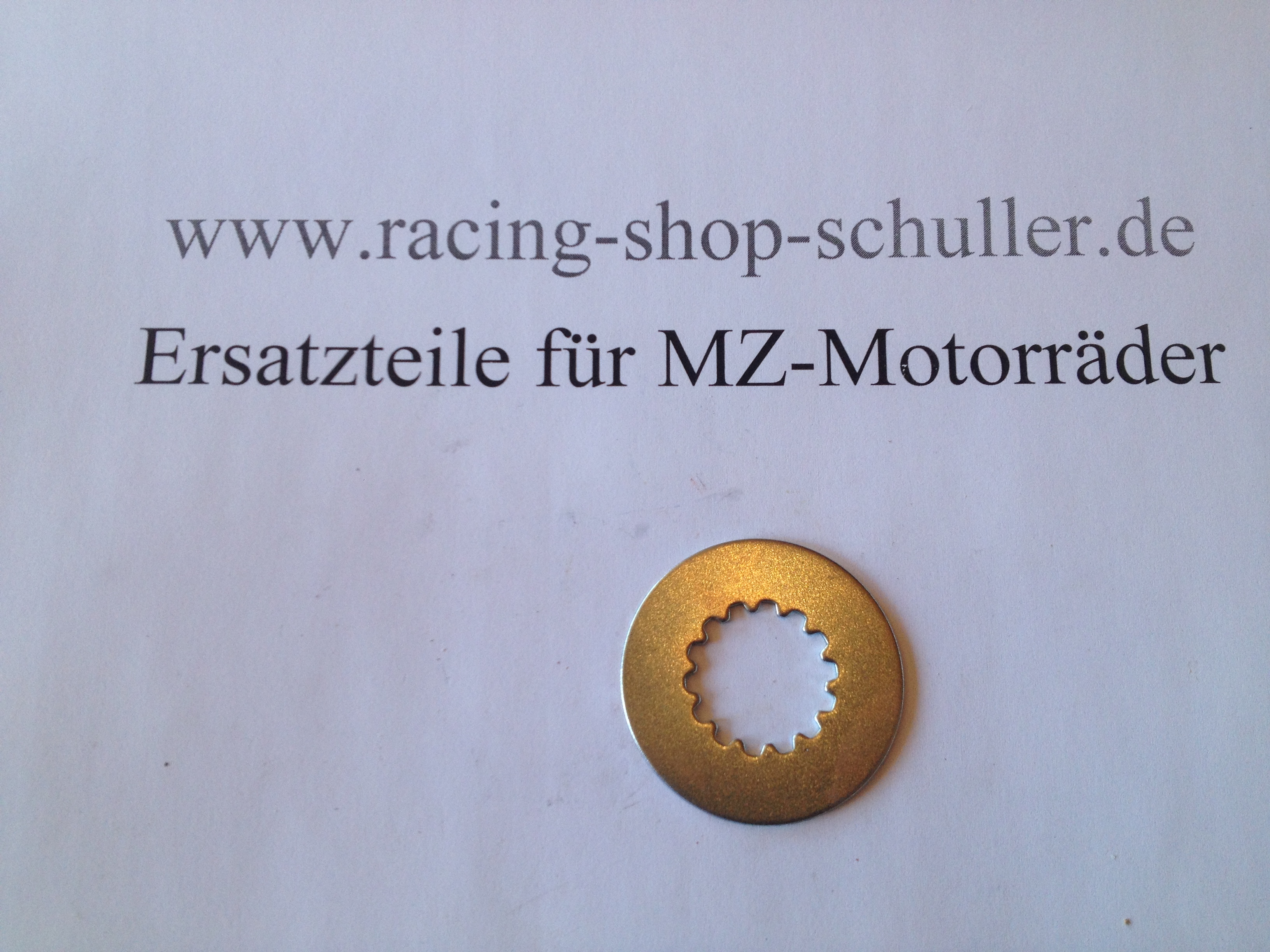 Sicherungsblech Kettenritzel Rotax